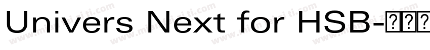 Univers Next for HSB字体转换